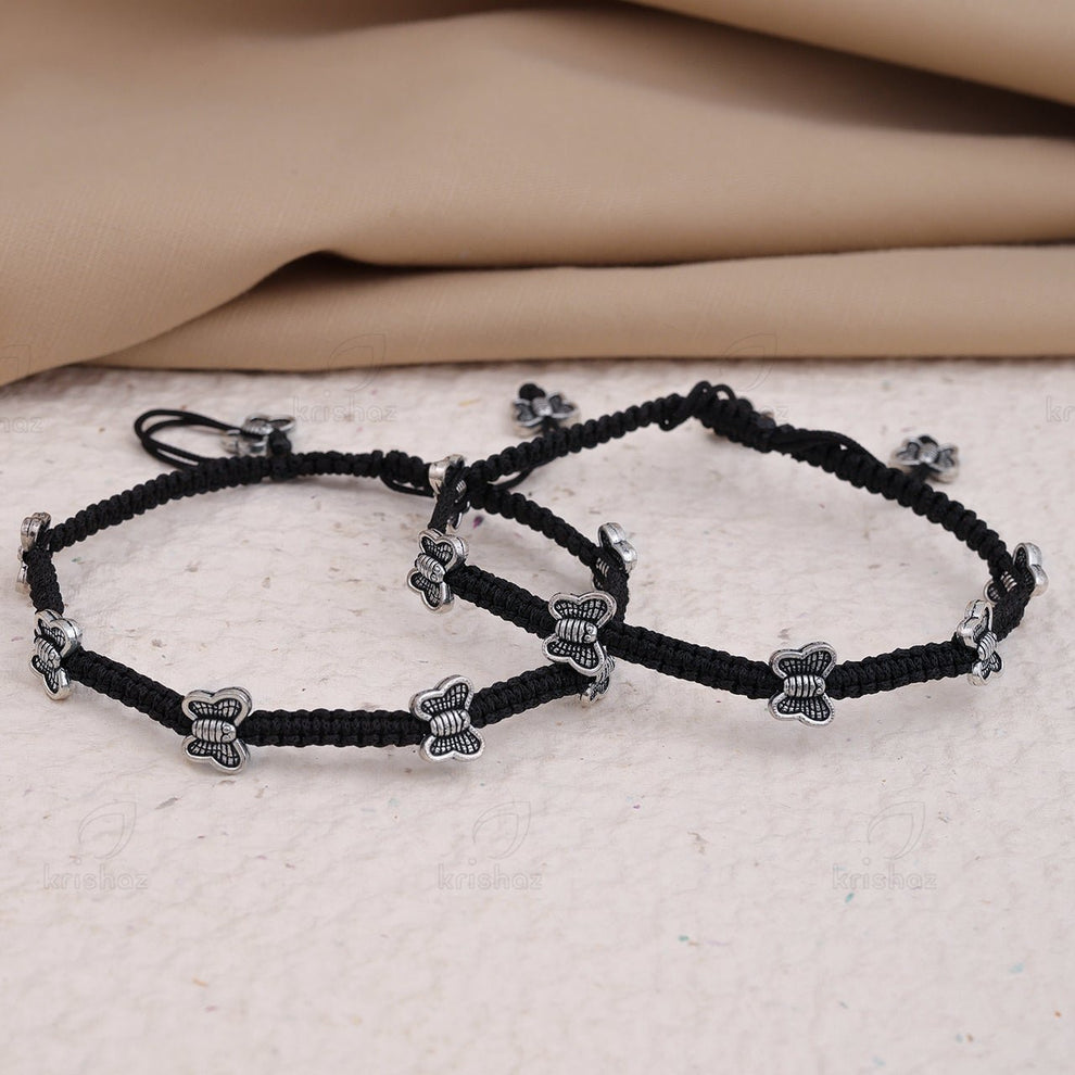 Butterfly Threaded Anklet
