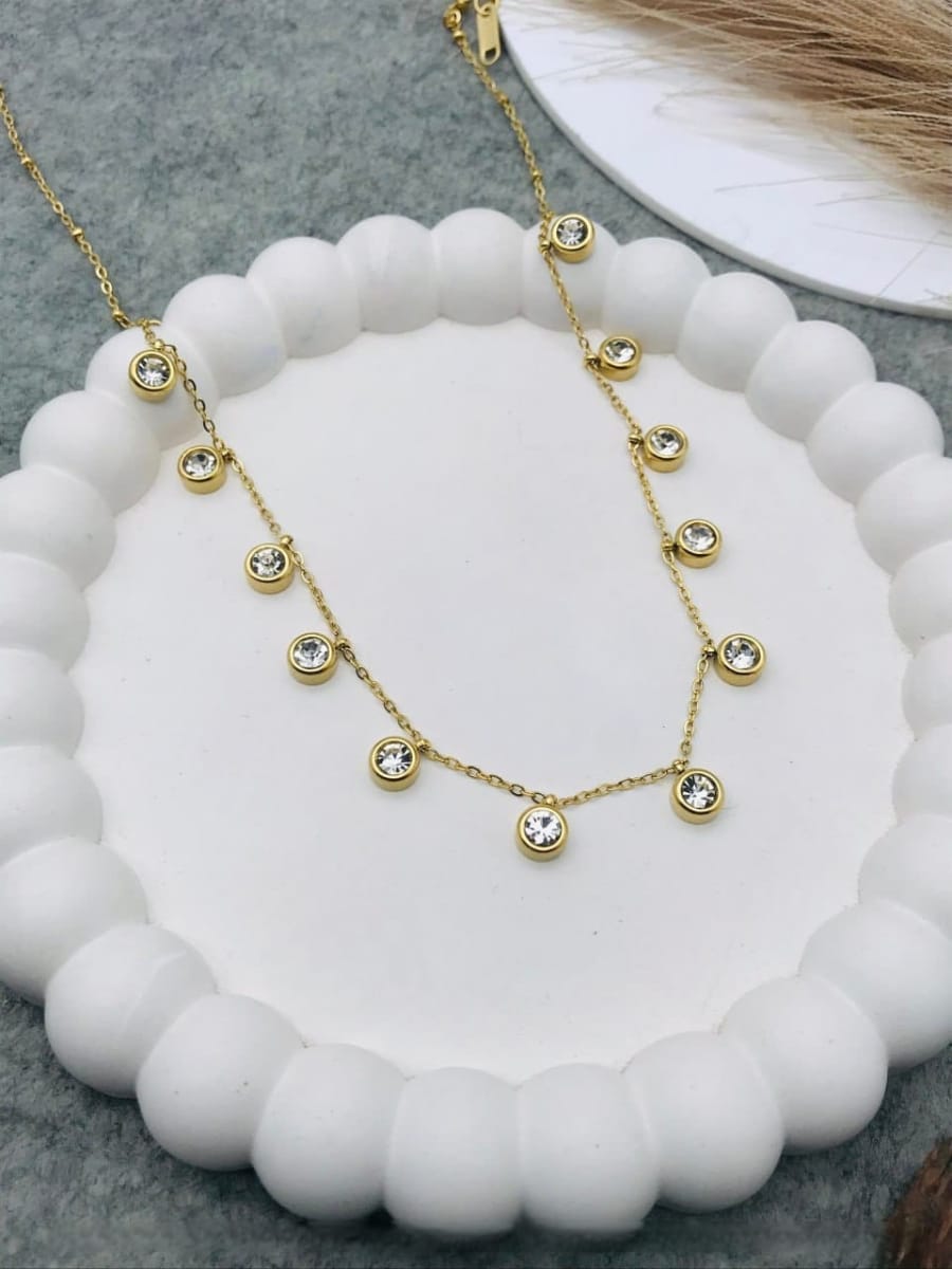 White Stones Chain
