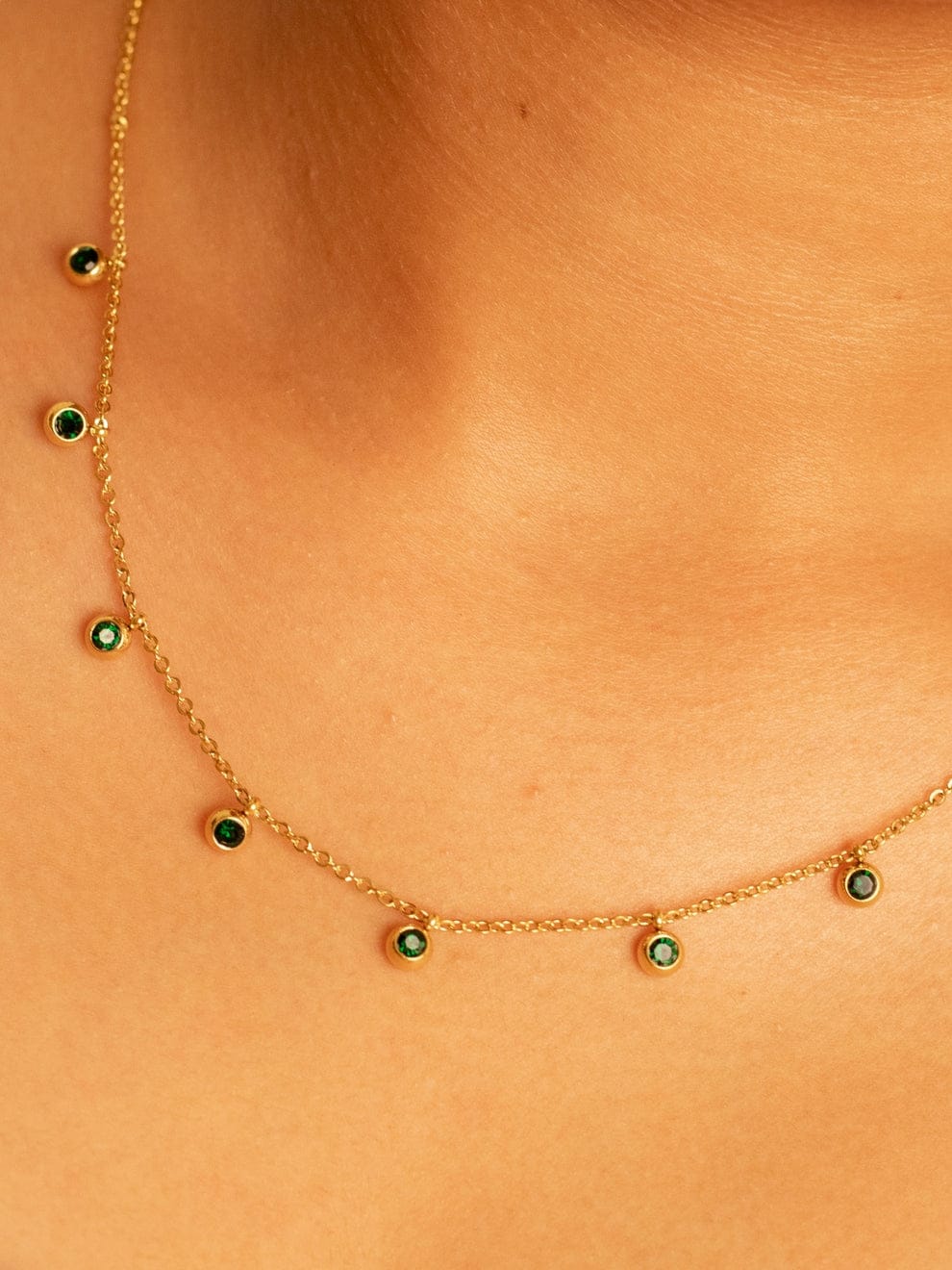 Green Stones Chain